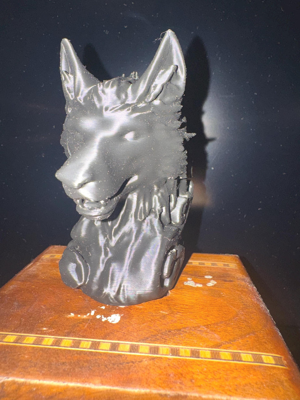 Wolf Head Figurine