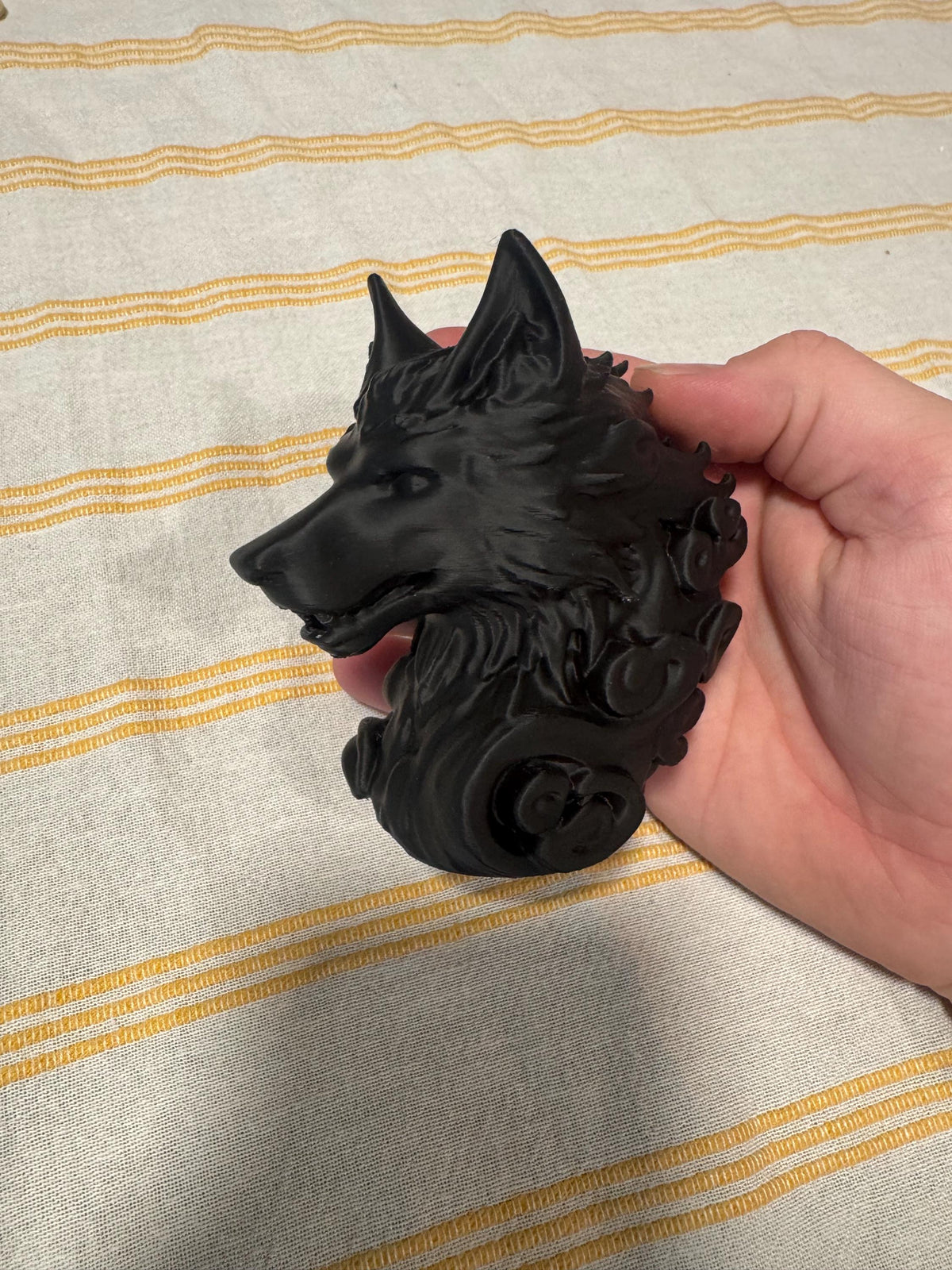 Wolf Head Figurine