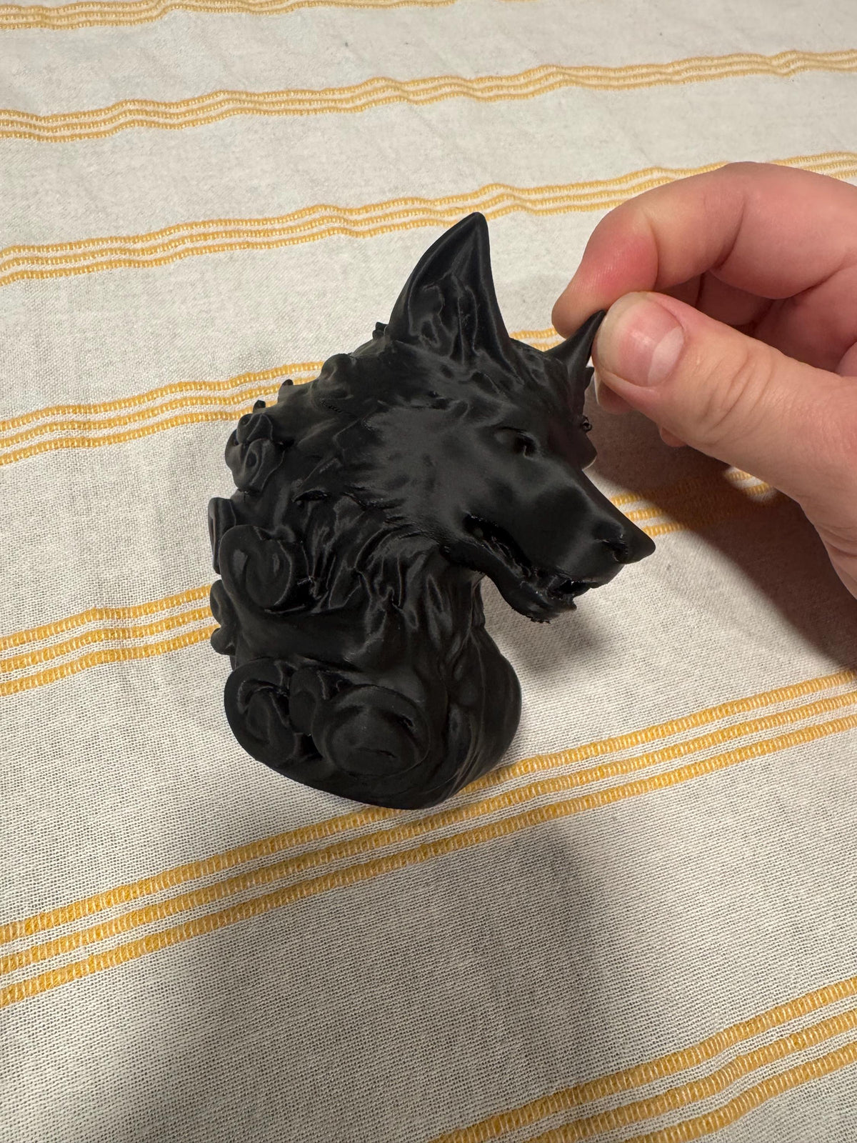Wolf Head Figurine
