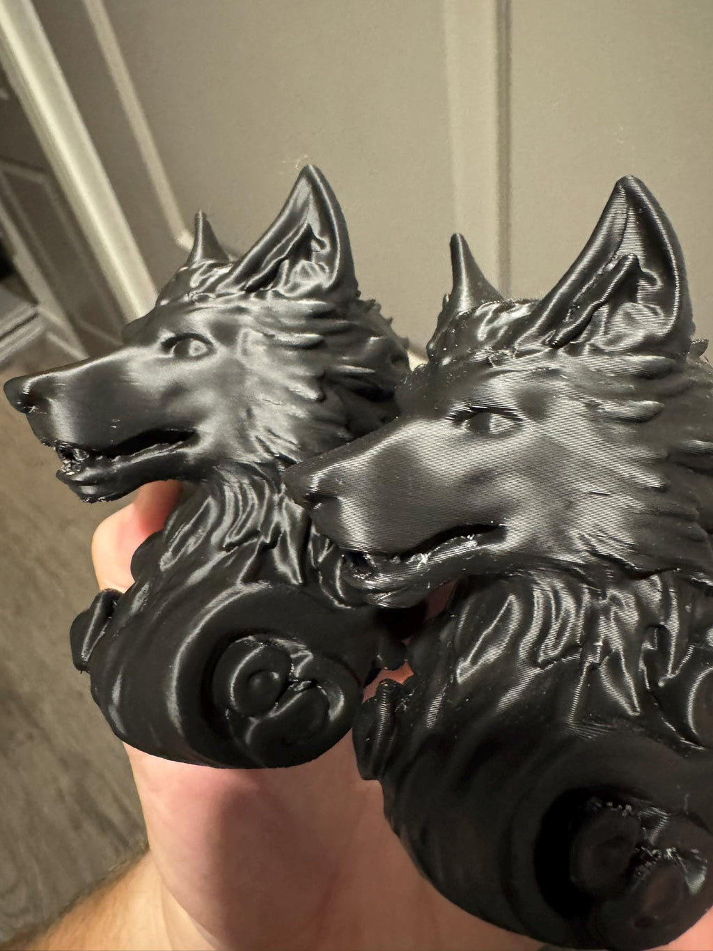 Wolf Head Figurine